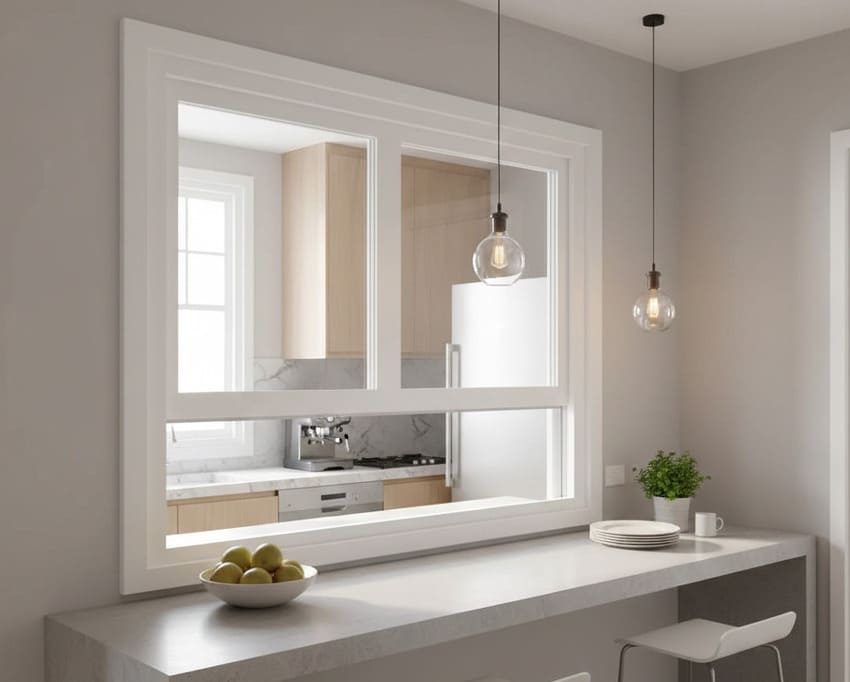 ventana guillotina cocina